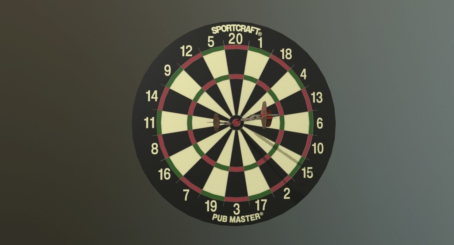 Dartboard Sportcraft 3D model_12