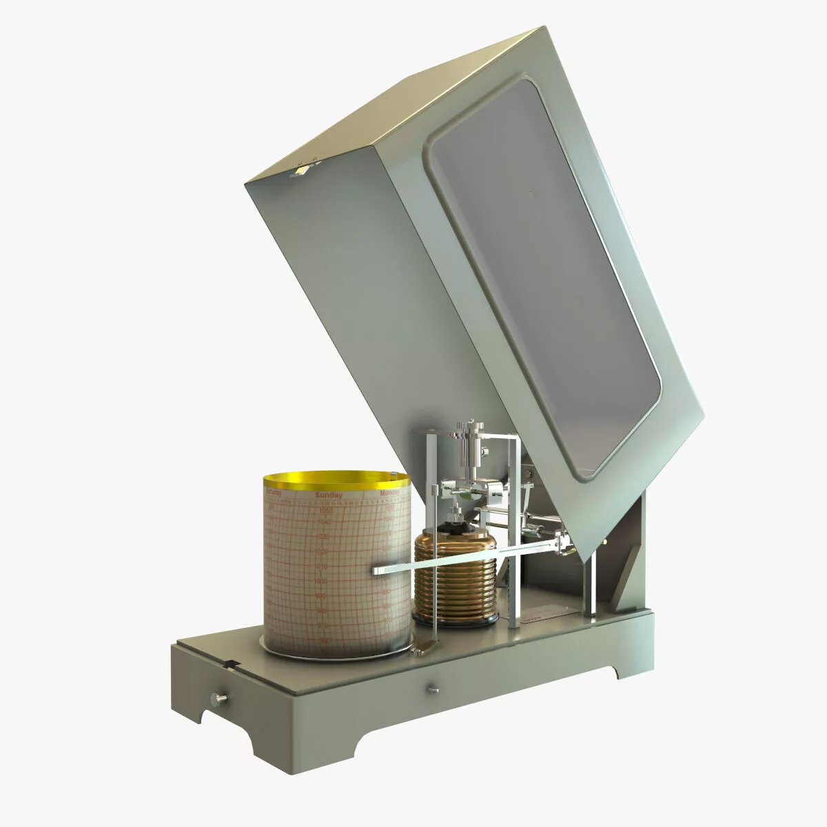 Barograph 7020 Low-poly 3D model