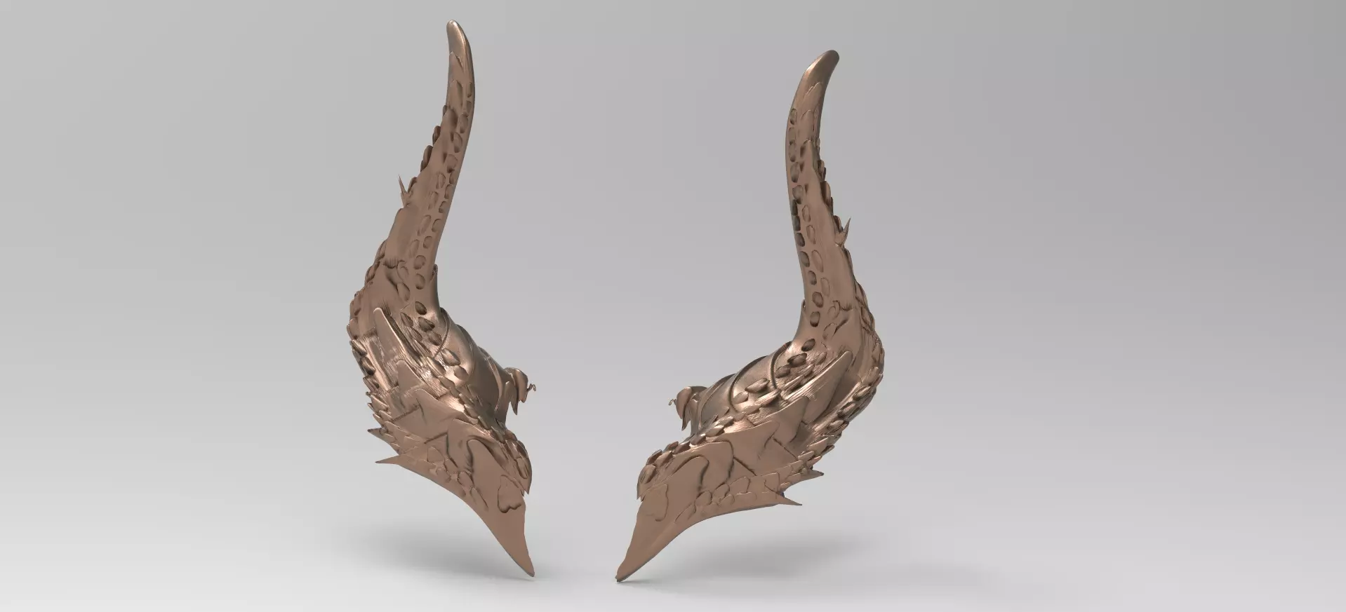 Minotaur horns 3D 3D model_0