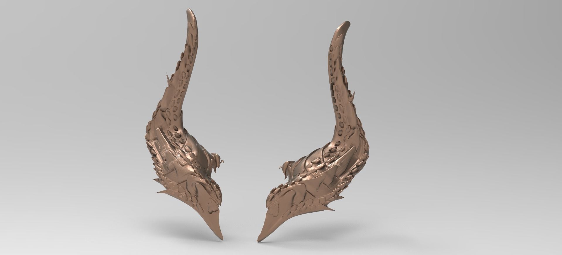 Minotaur horns 3D 3D model_1