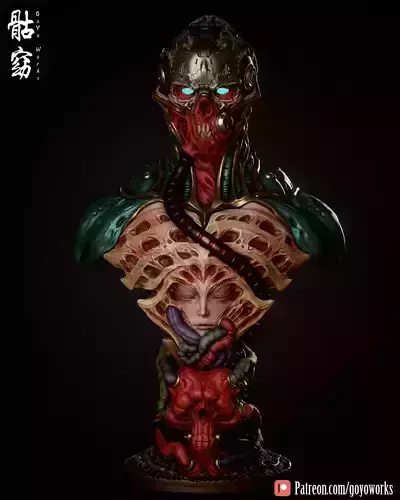 BIOMEGA bust for 3D printing 3D print model