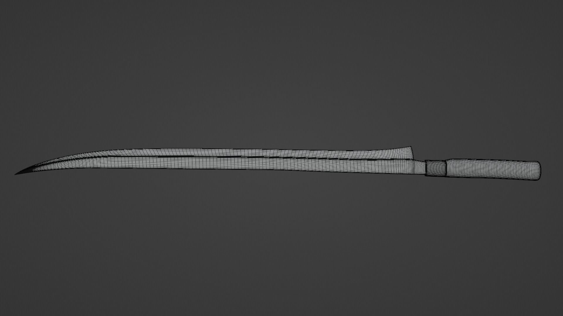 Sword - Flyssa Sword Low-poly 3D model_8