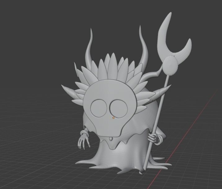 The shaman of the jungle 3D model_1