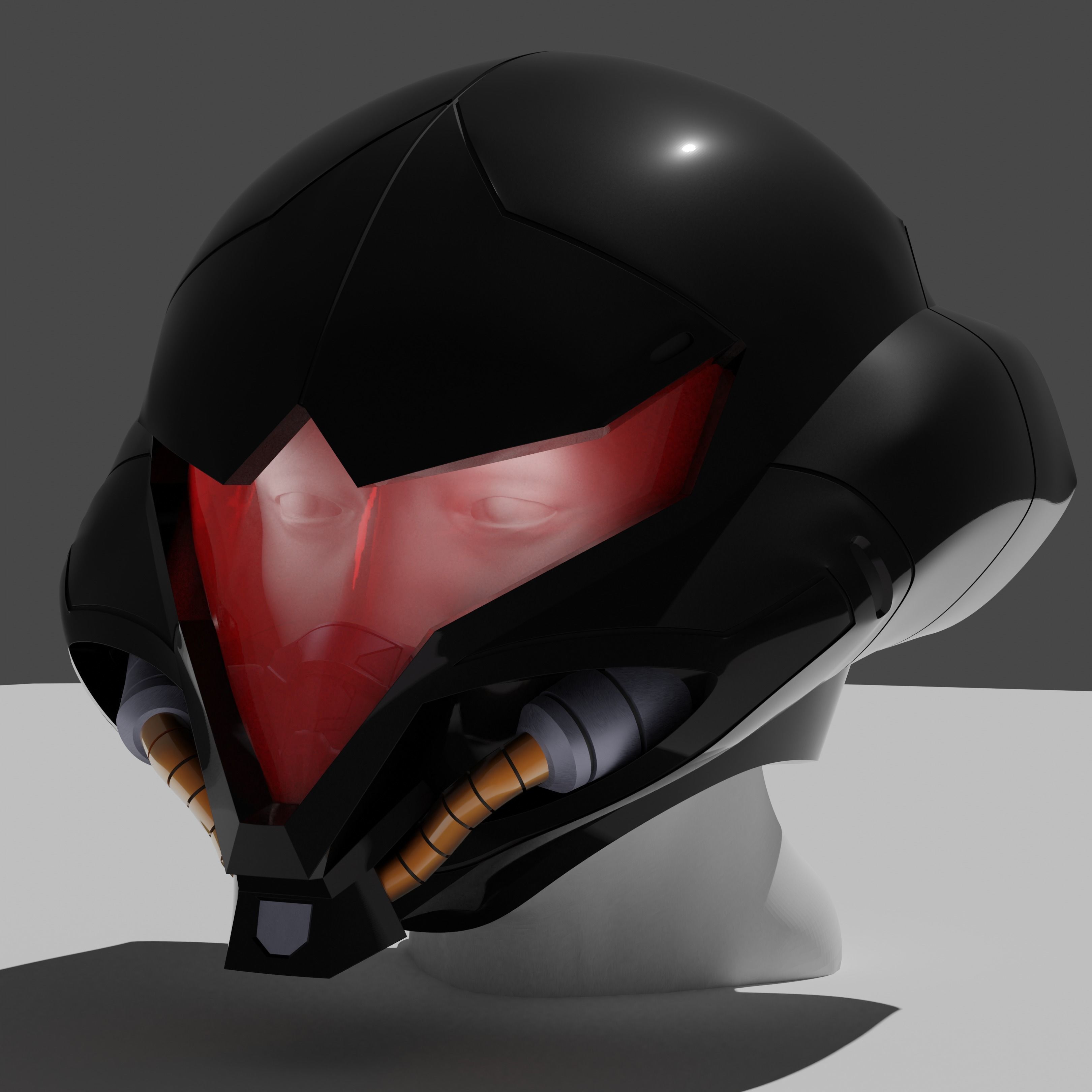 Metroid Dread Samus Aran Inspired Helmet 3D print model_6