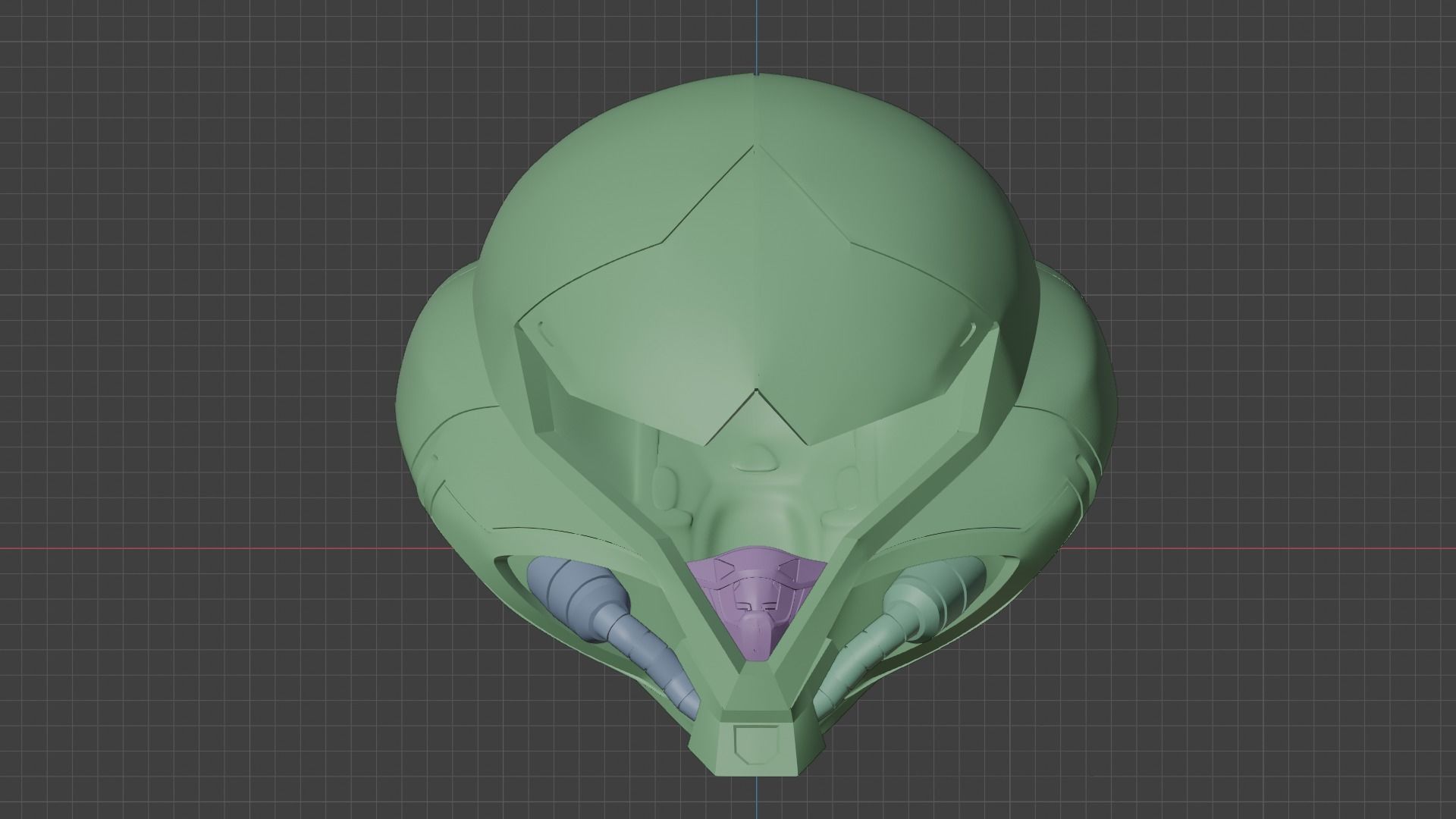 Metroid Dread Samus Aran Inspired Helmet 3D print model_10