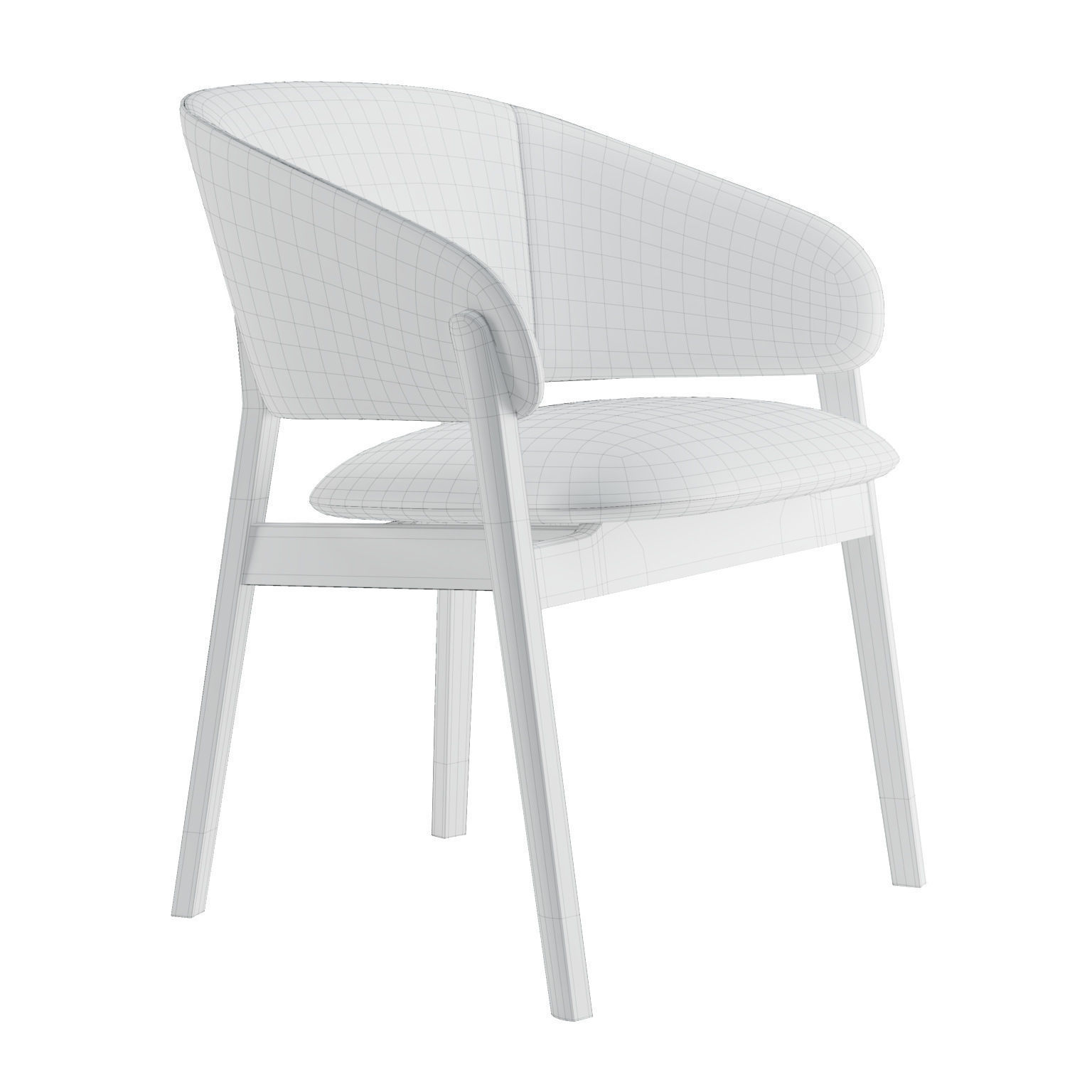 Lugano Dining Chair 3D model_3