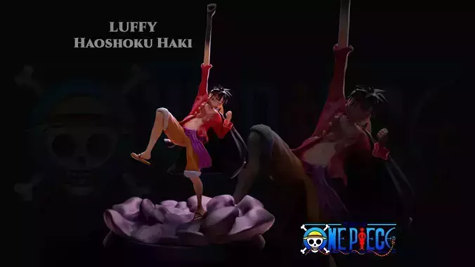 Luffy Haoshoku Haki - One Piece 3D print model