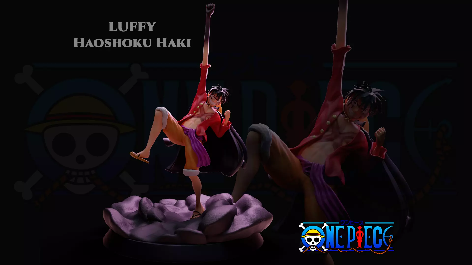 Luffy Haoshoku Haki - One Piece 3D print model_0