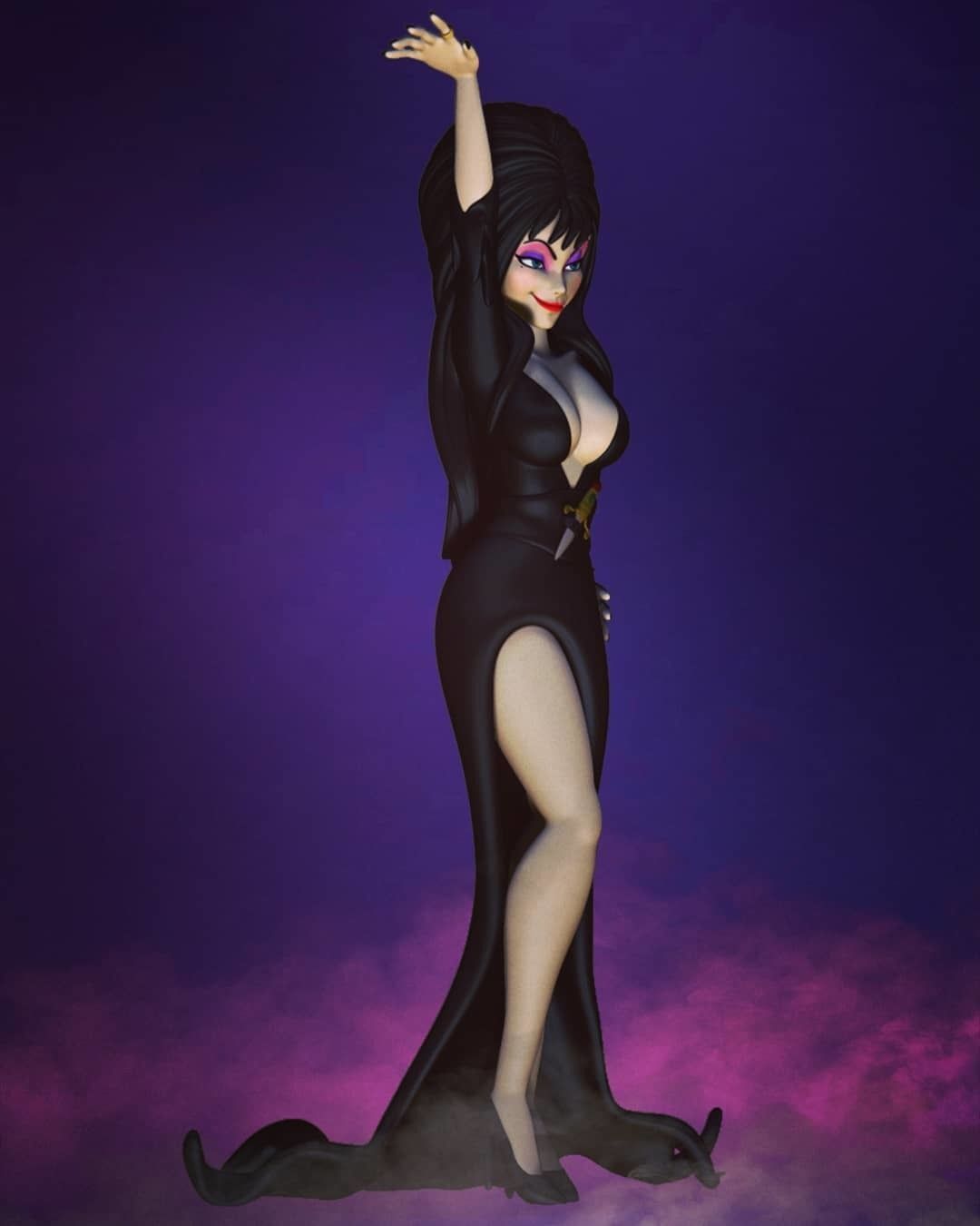 The Mistress of the Dark Elvira 3D print model_1