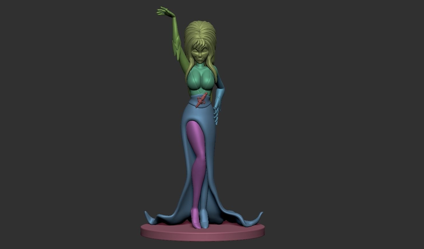 The Mistress of the Dark Elvira 3D print model_3