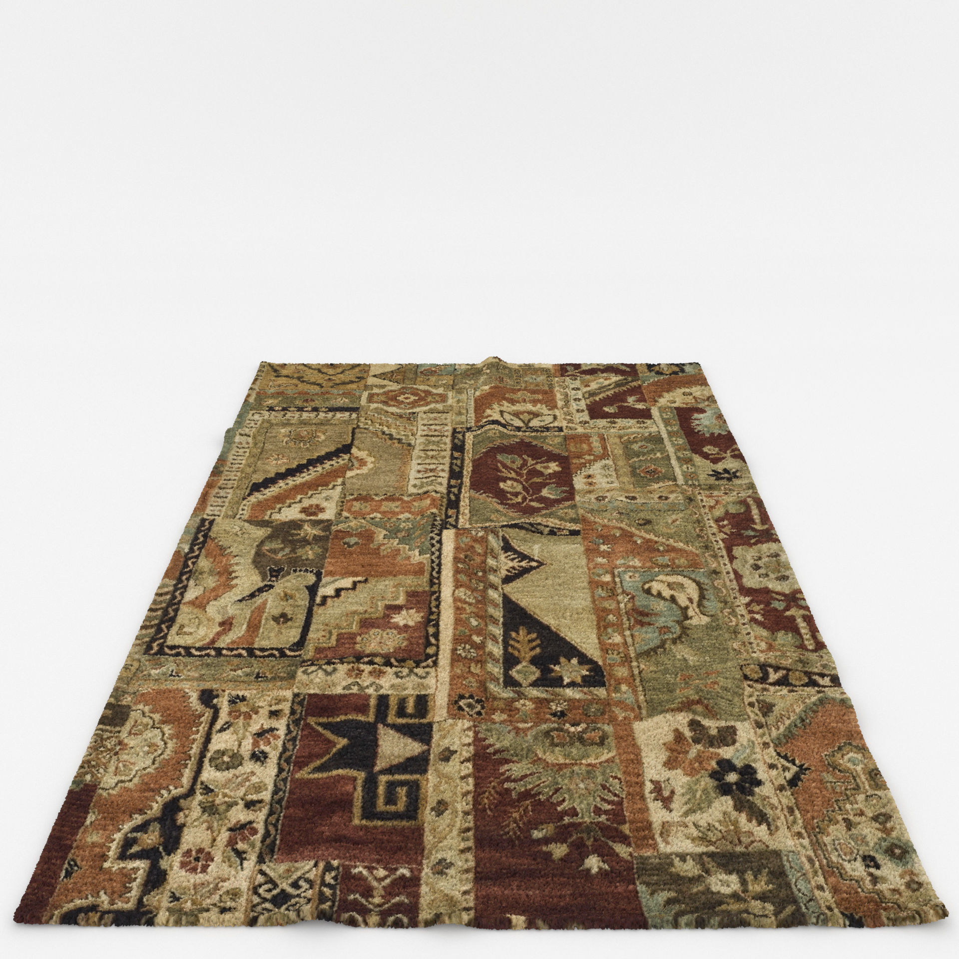 Rugs No 523 Low-poly 3D model_5