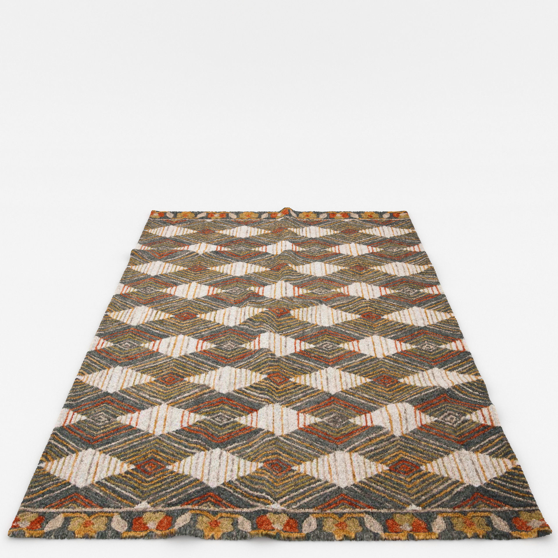 Rugs No 525 Low-poly 3D model_9