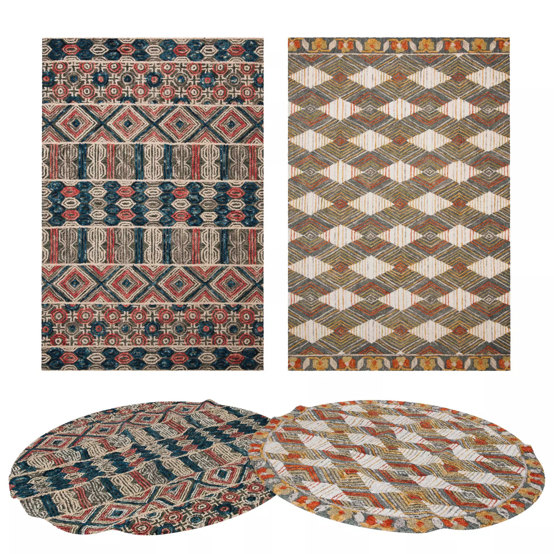 Rugs No 525 Low-poly 3D model_0