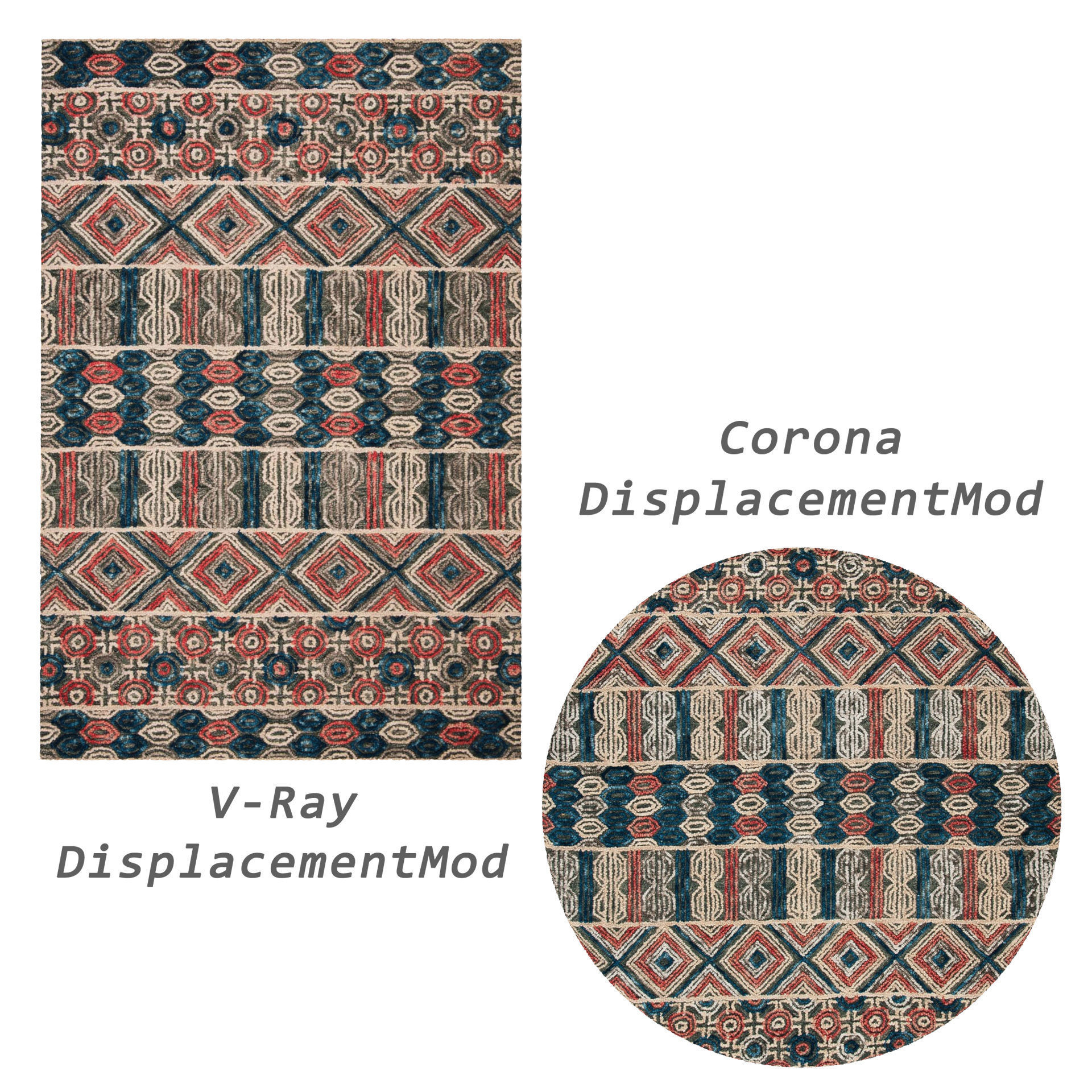 Rugs No 525 Low-poly 3D model_2