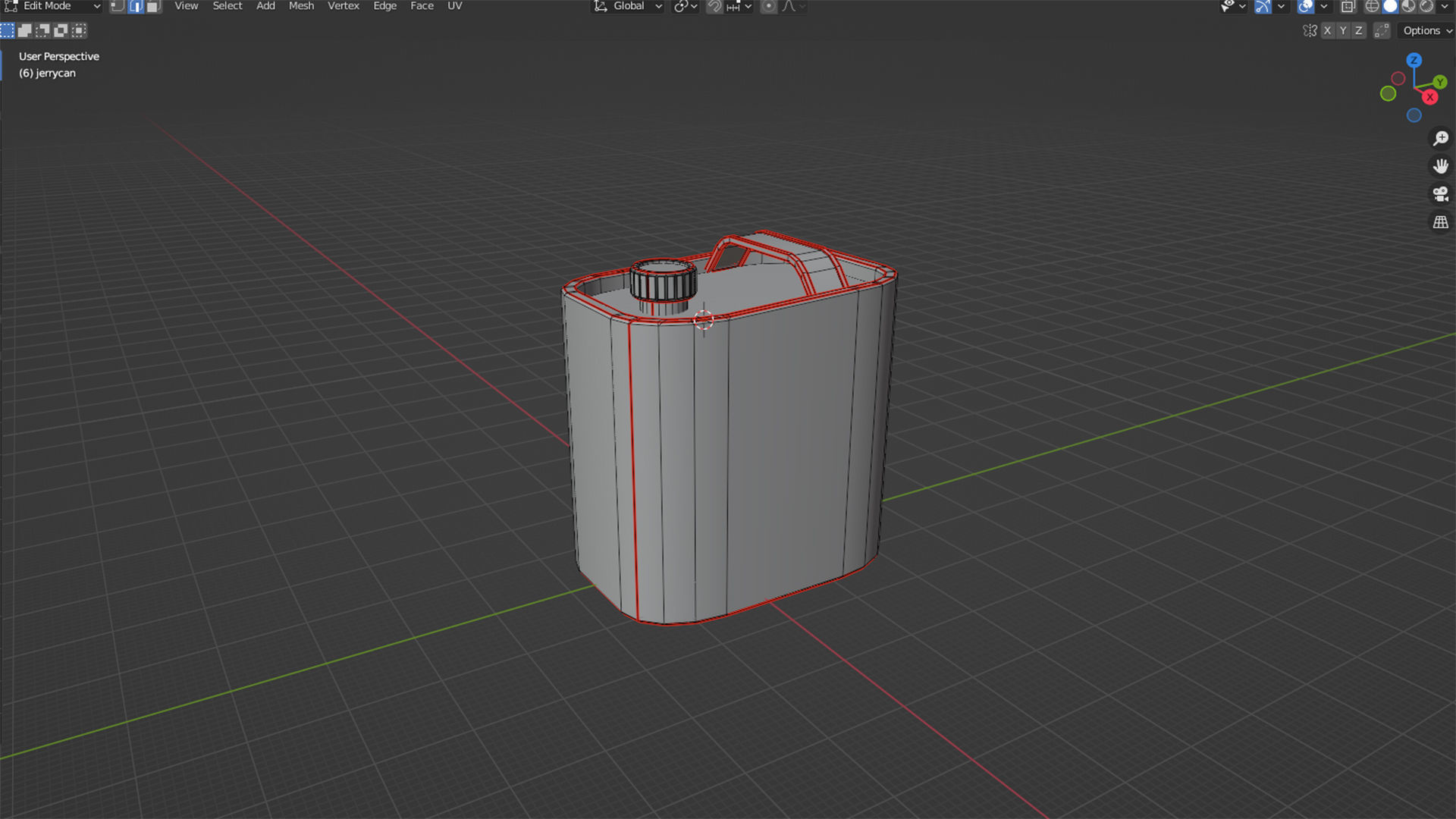Lowpoly jerrycan game ready canister Low-poly 3D model_6