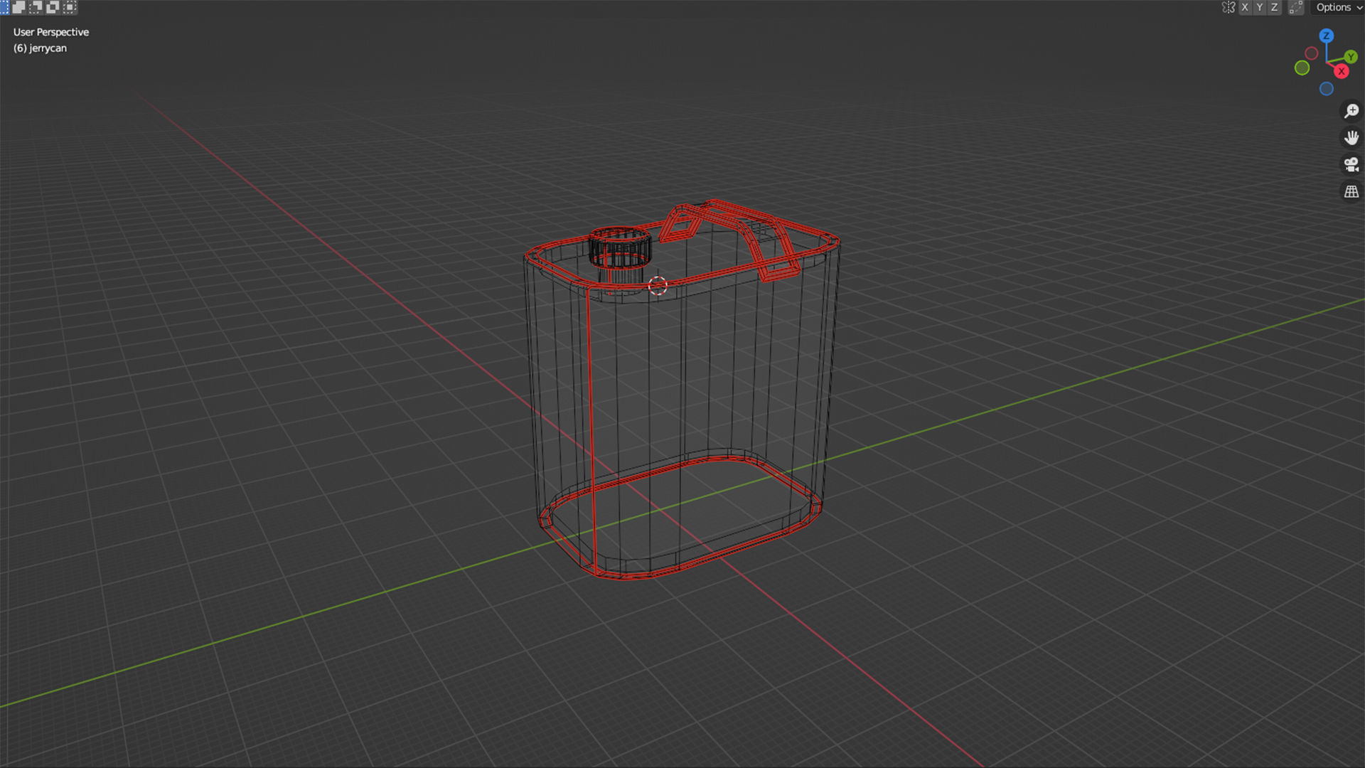 Lowpoly jerrycan game ready canister Low-poly 3D model_7