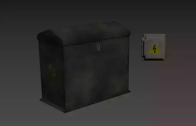 Electrical Box - Game Ready Low-poly 3D model
