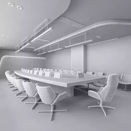 meeting room 3D model 7