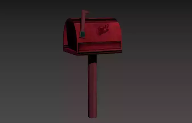 Mail Box - Game Ready Low-poly 3D model