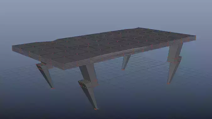 Table with Lighting Legs