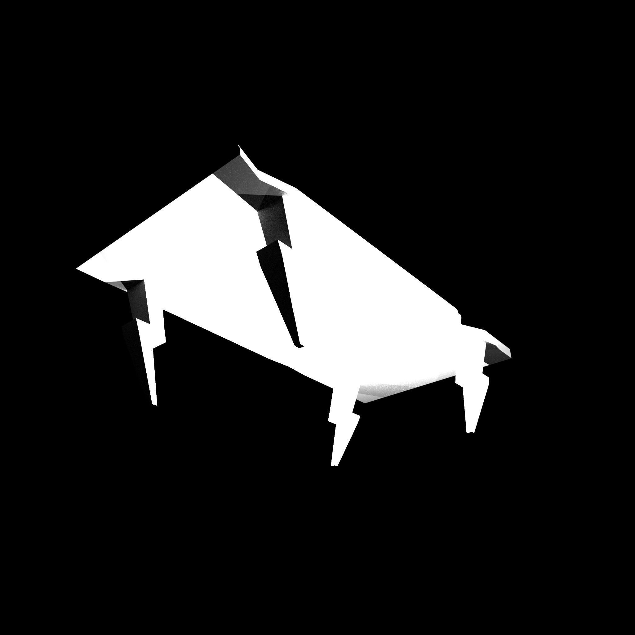 Table with Lighting Legs Free 3D model_4