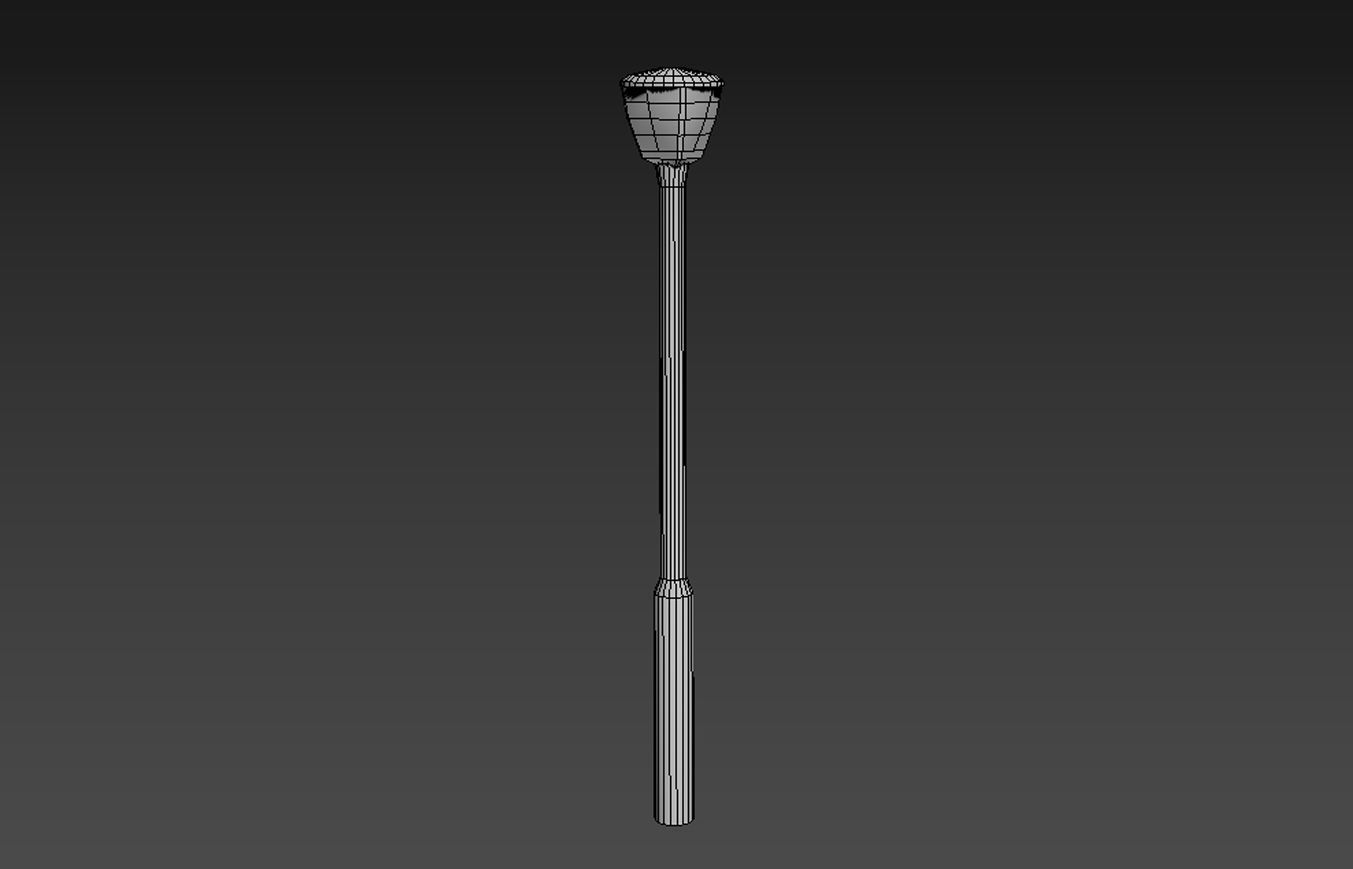Lamppost - Game Ready Low-poly 3D model_2