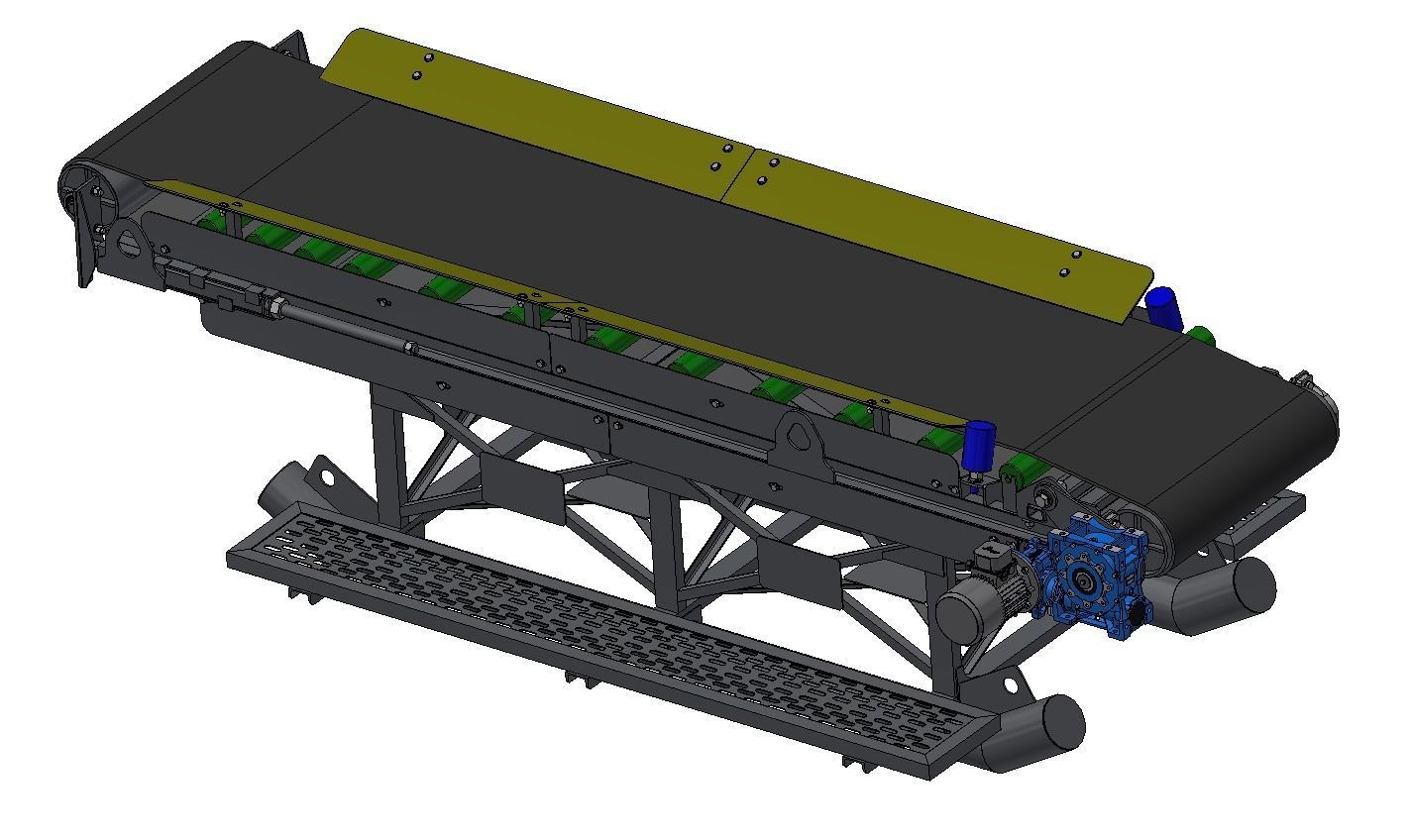 conveyor belt machine 3D print model_4