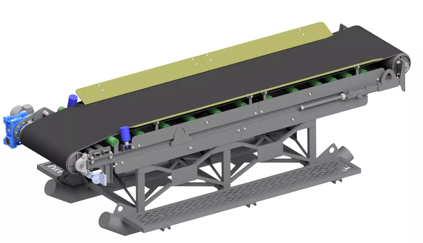 conveyor belt machine 3D print model_0