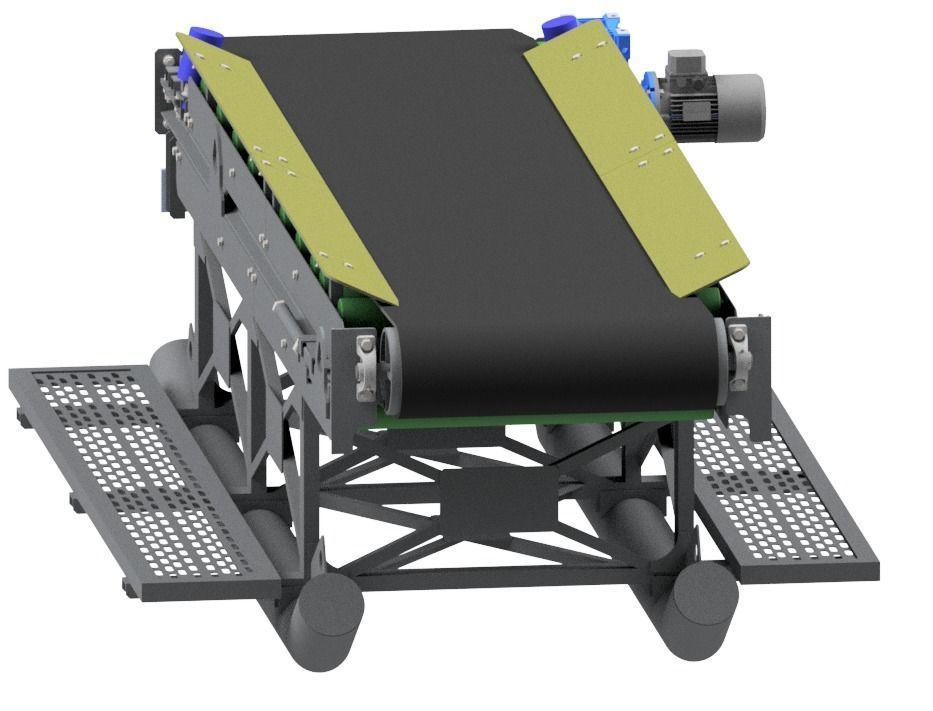conveyor belt machine 3D print model_1