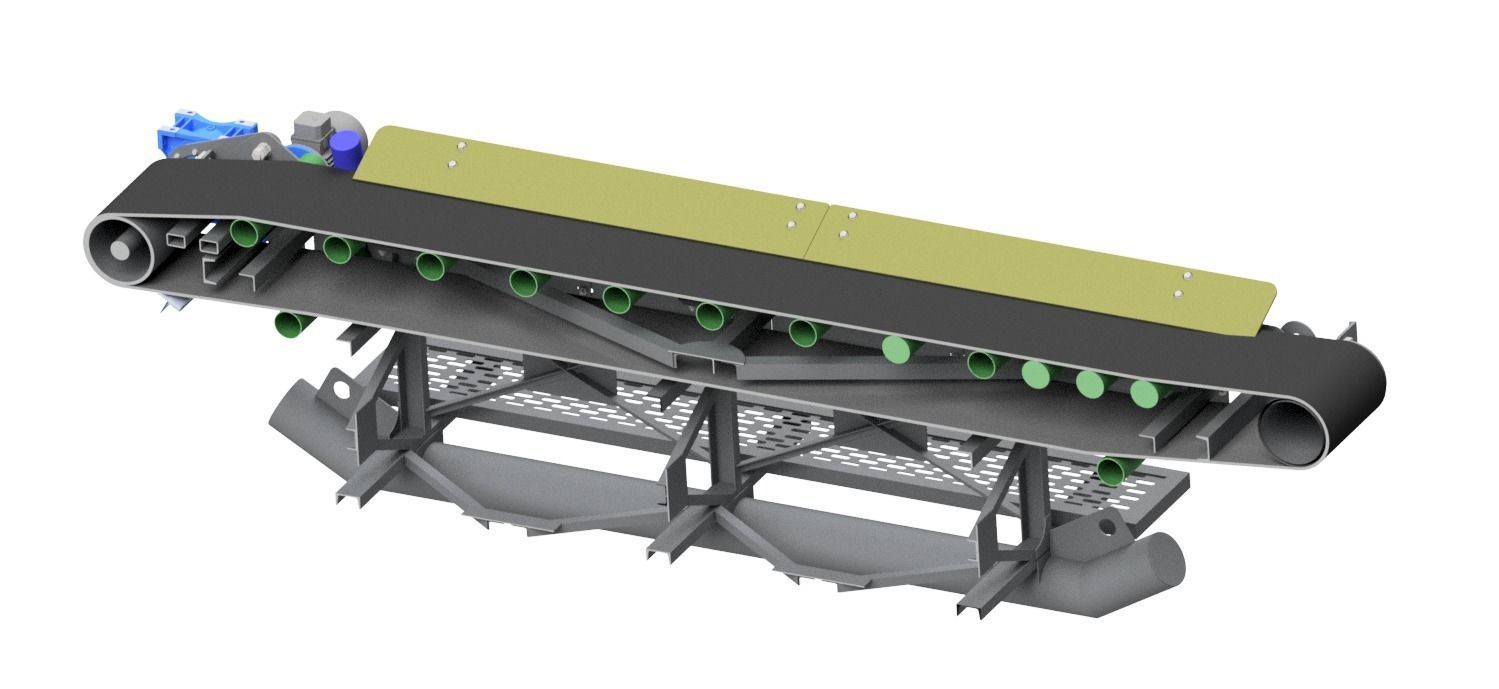 conveyor belt machine 3D print model_3