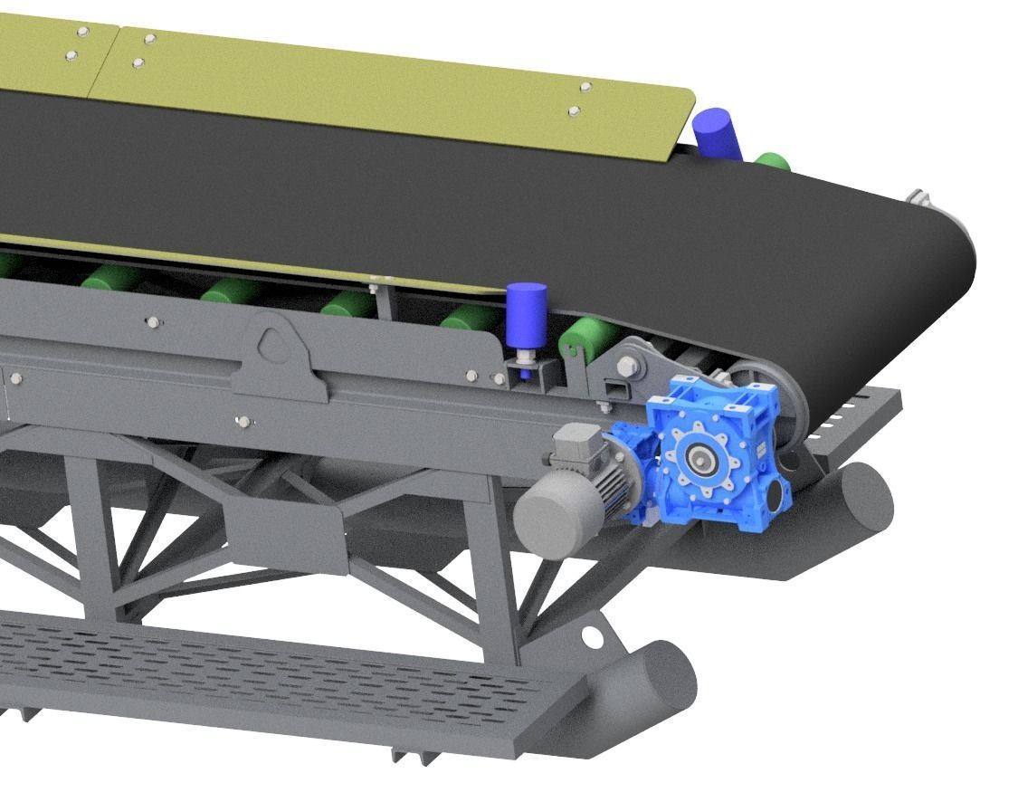 conveyor belt machine 3D print model_2