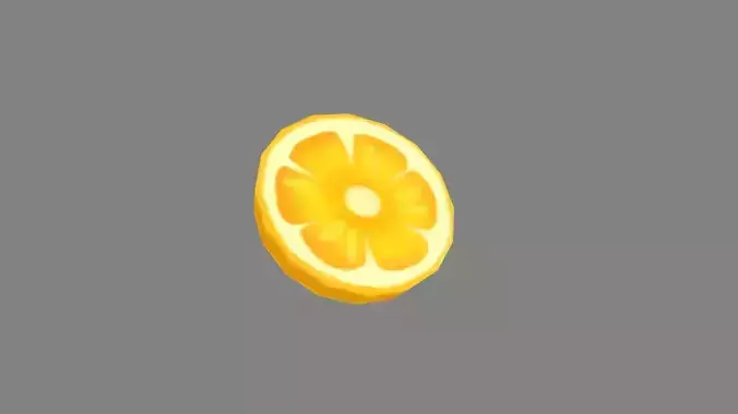 Cartoon orange slice