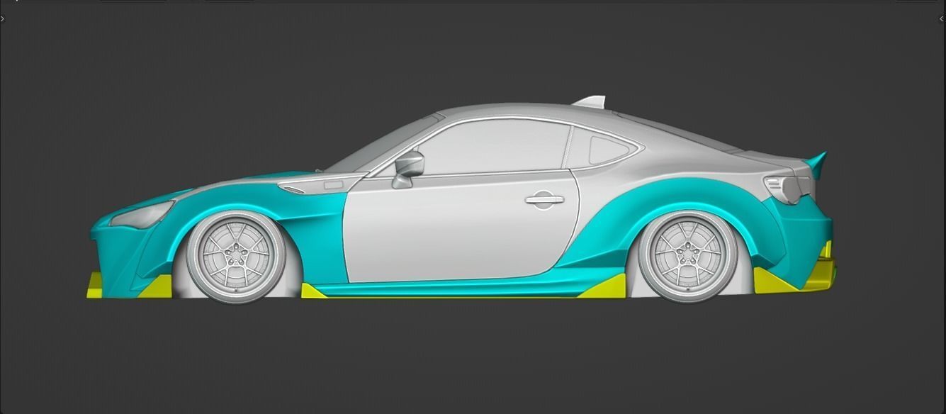 Toyota GT86 Karma V1 Number 06 BodyKit 3D model CGTrader