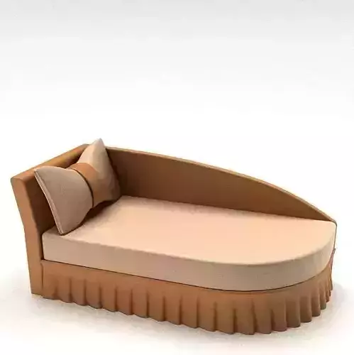 Tan Lounge Chair 3D model
