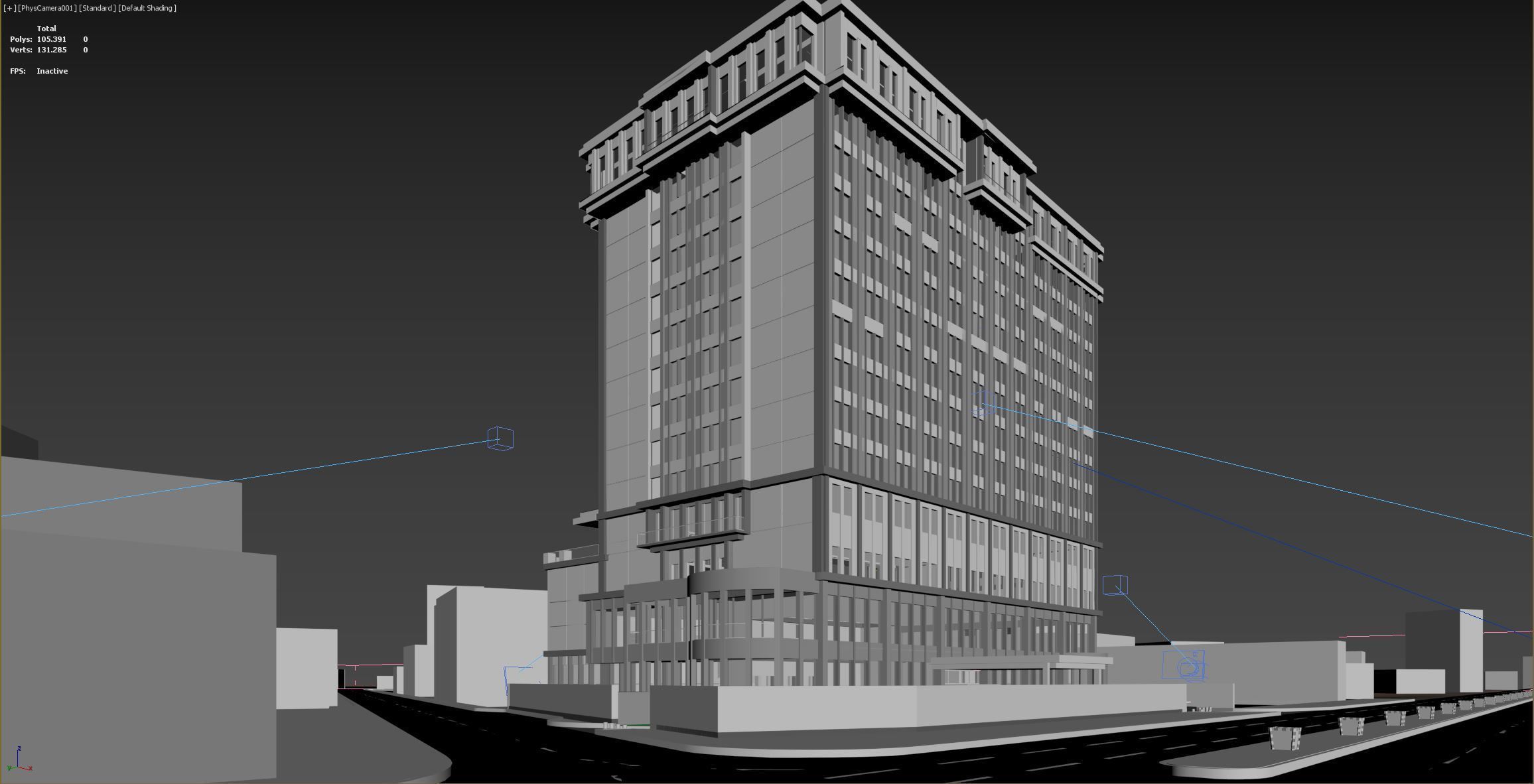 Hotel Project Low-poly 3D model_6