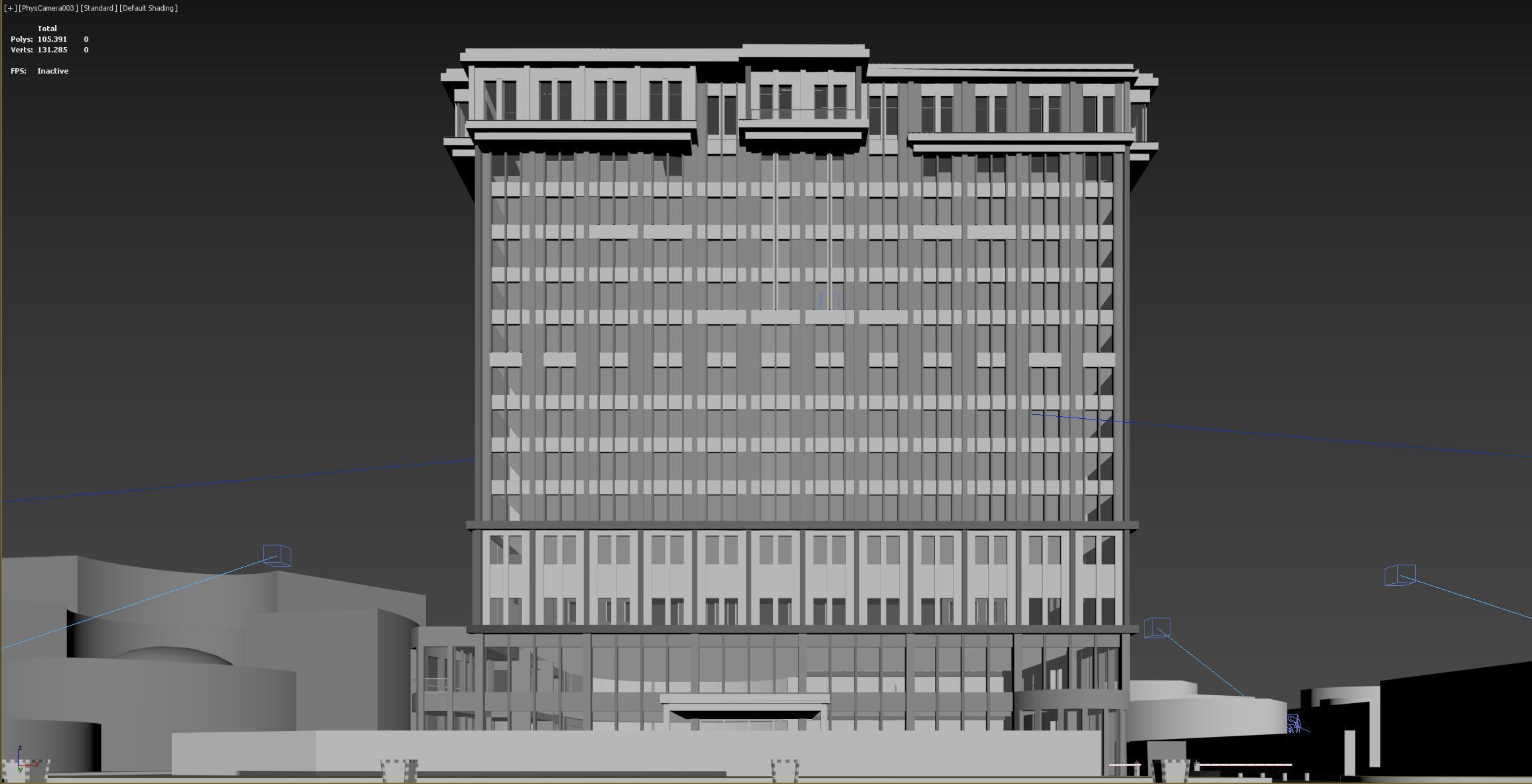 Hotel Project Low-poly 3D model_7