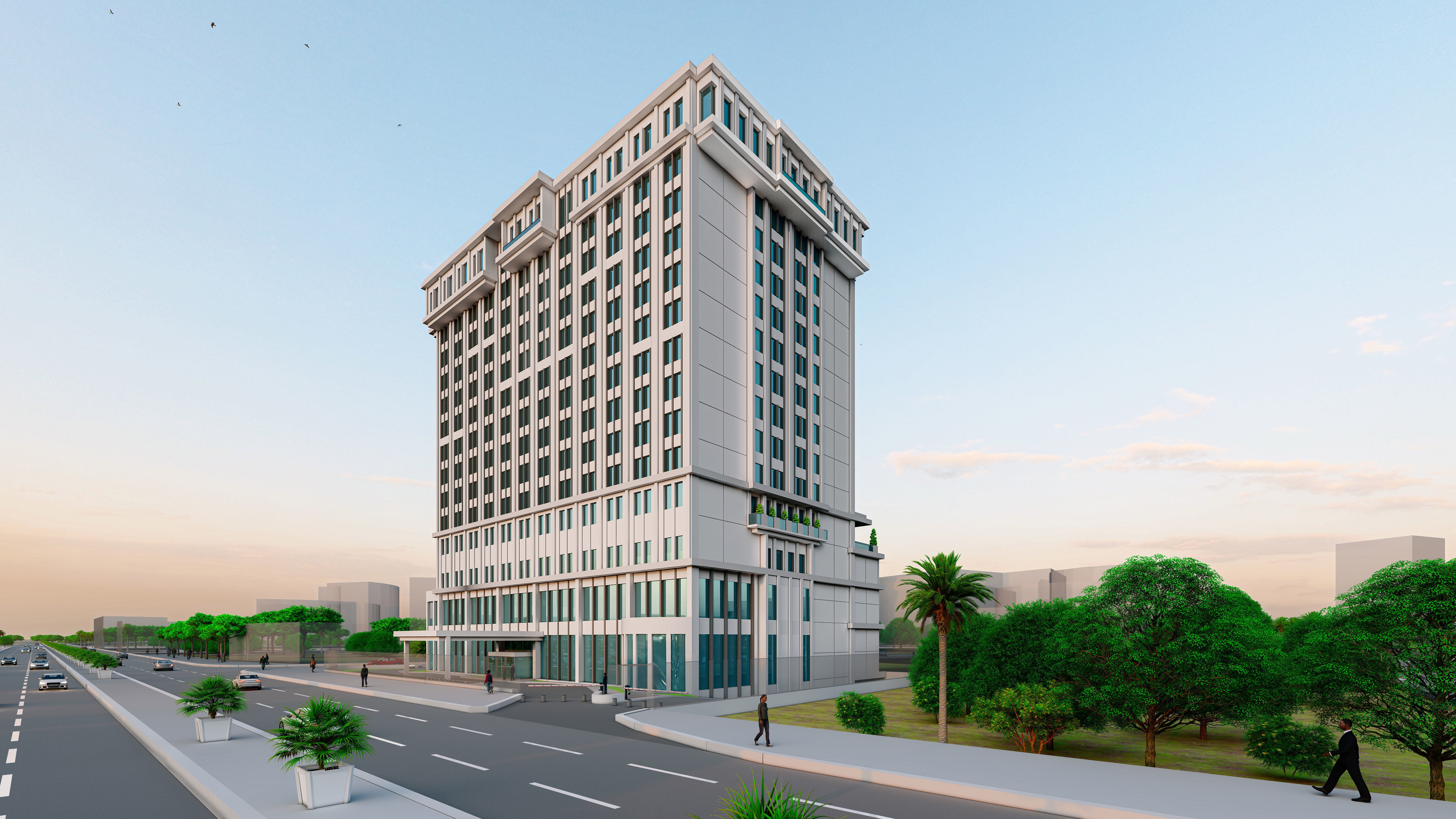 Hotel Project Low-poly 3D model_4