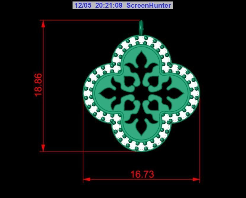 Pendant P122 3D Print Model 3D print model_4