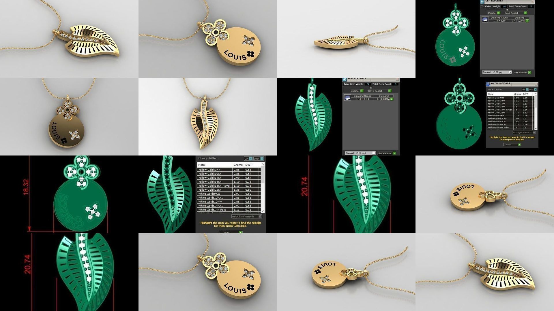 Mini Pendant 3D Print 50 Models 3D Model Collection _5