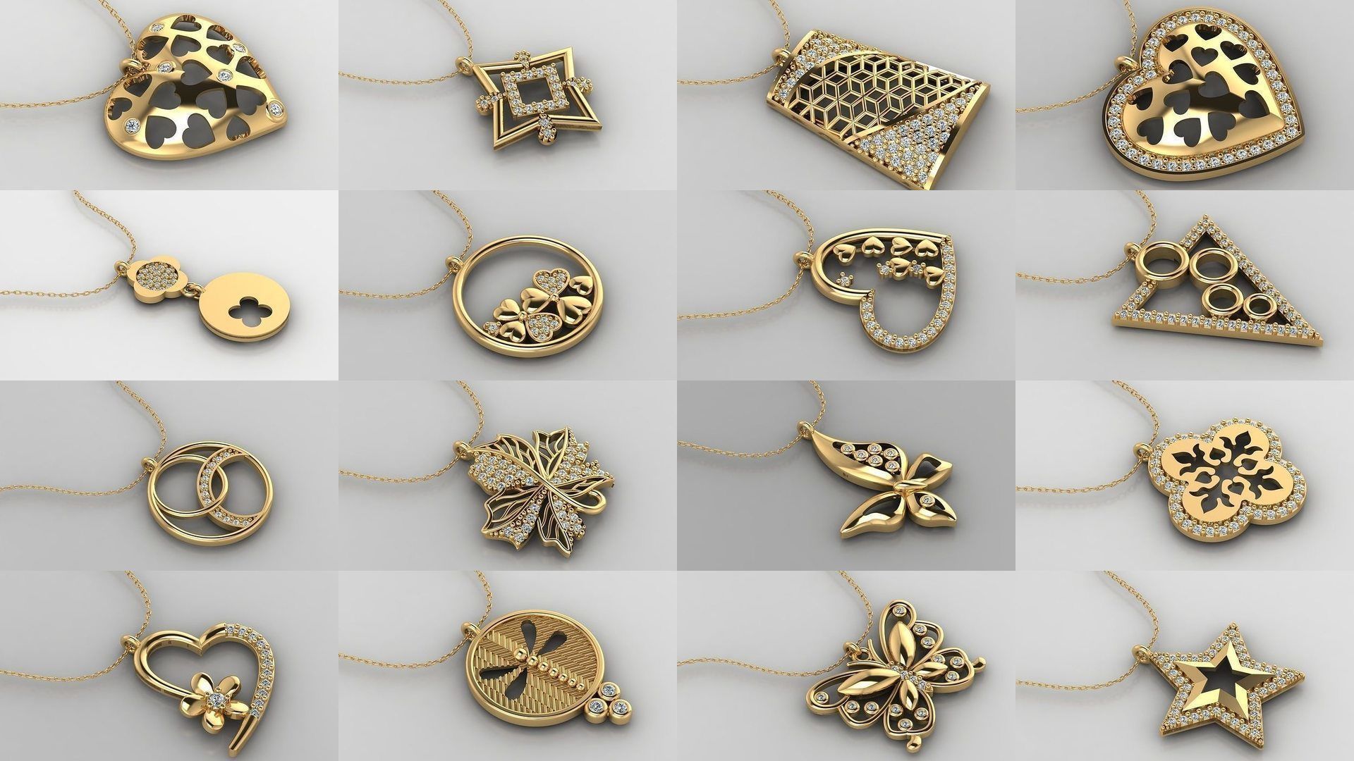 Mini Pendant 3D Print 50 Models 3D Model Collection _3