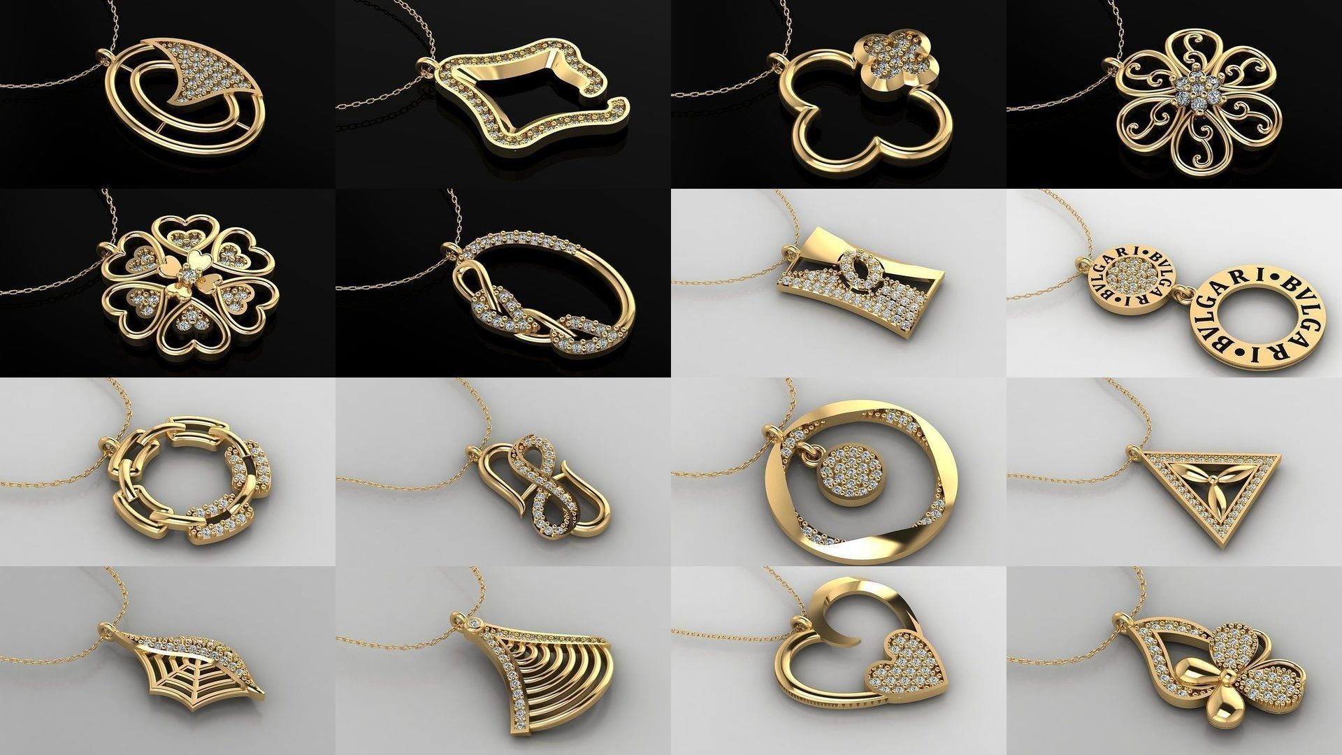 Mini Pendant 3D Print 50 Models 3D Model Collection _1