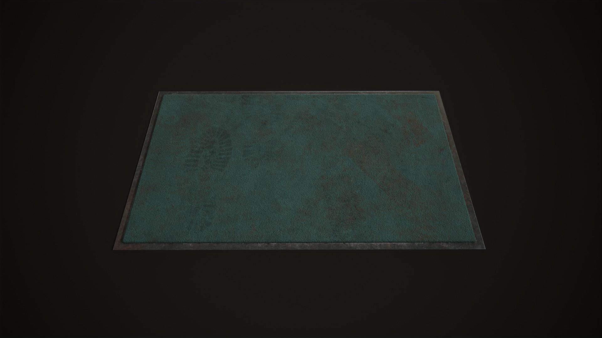 Front Door Floor Mat Low-poly 3D model_4