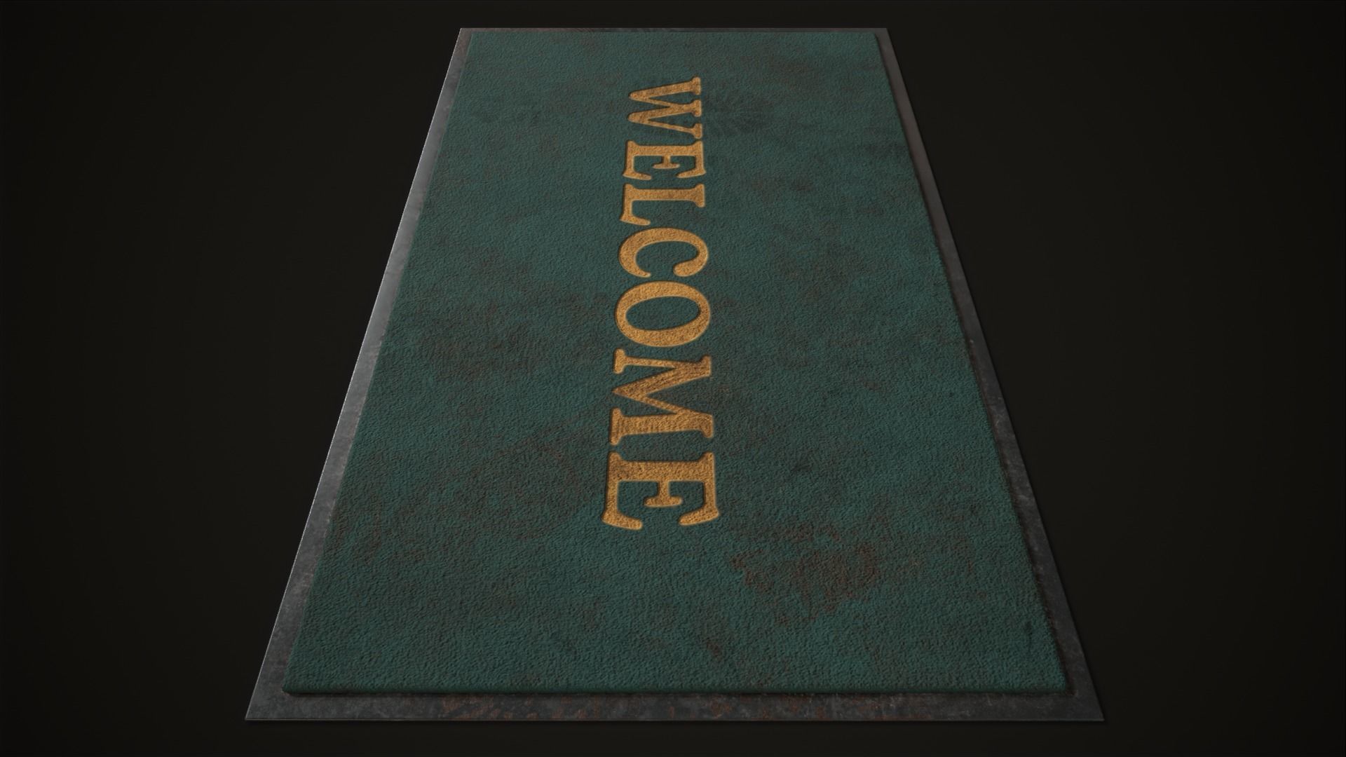 Front Door Floor Mat Low-poly 3D model_5