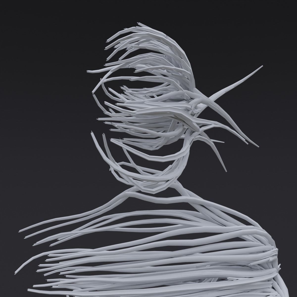 Abstract Hollow Spirit Character 3D model_4