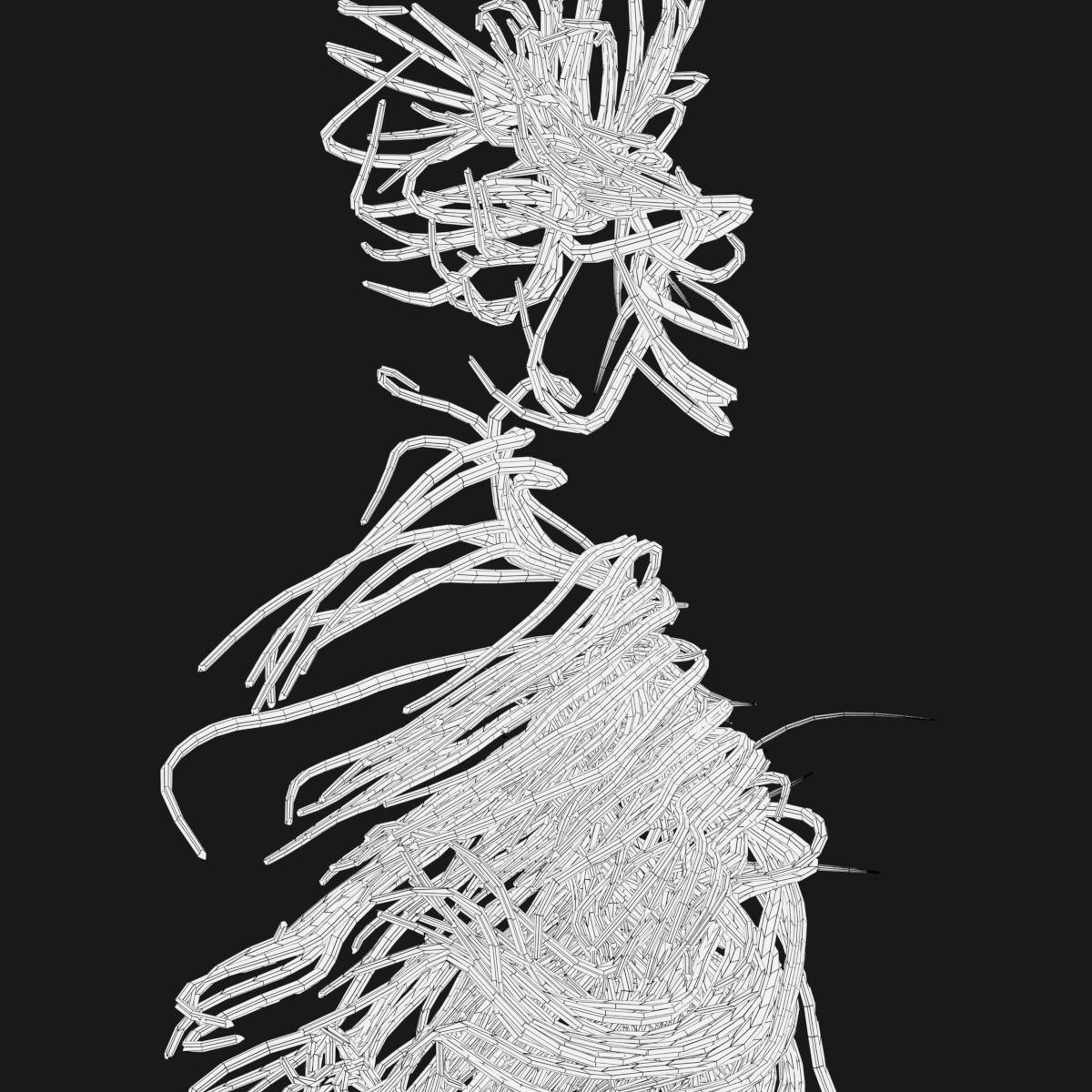 Abstract Hollow Spirit Character 3D model_9