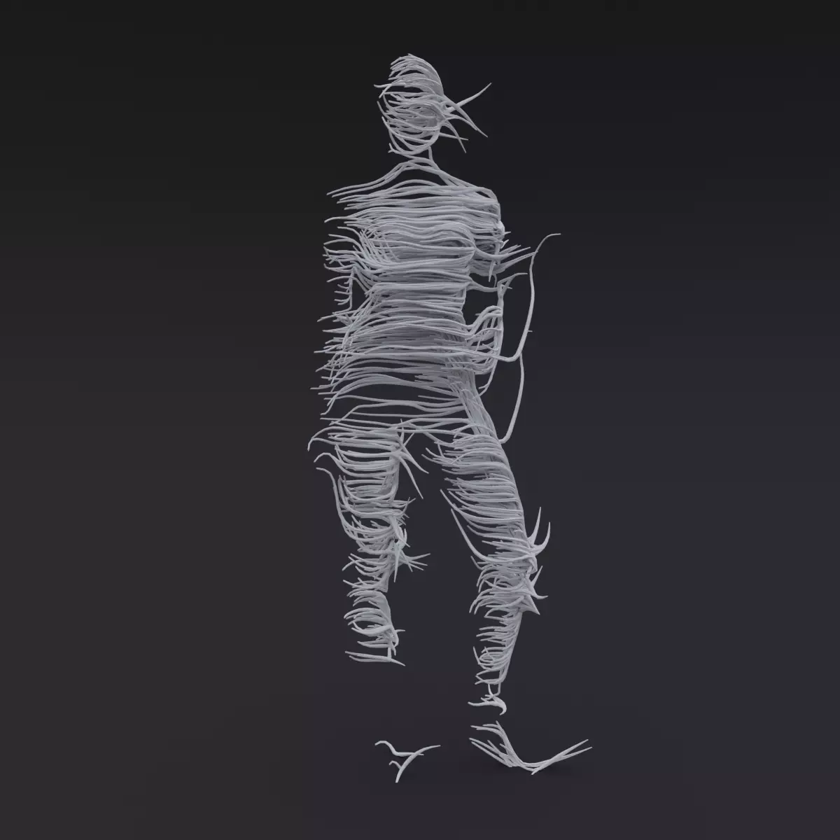 Abstract Hollow Spirit Character 3D model_0