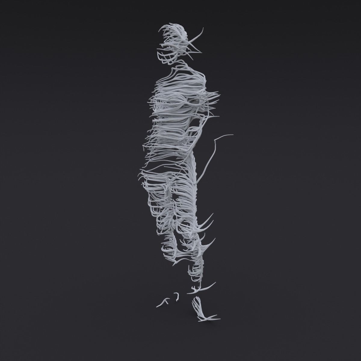 Abstract Hollow Spirit Character 3D model_1