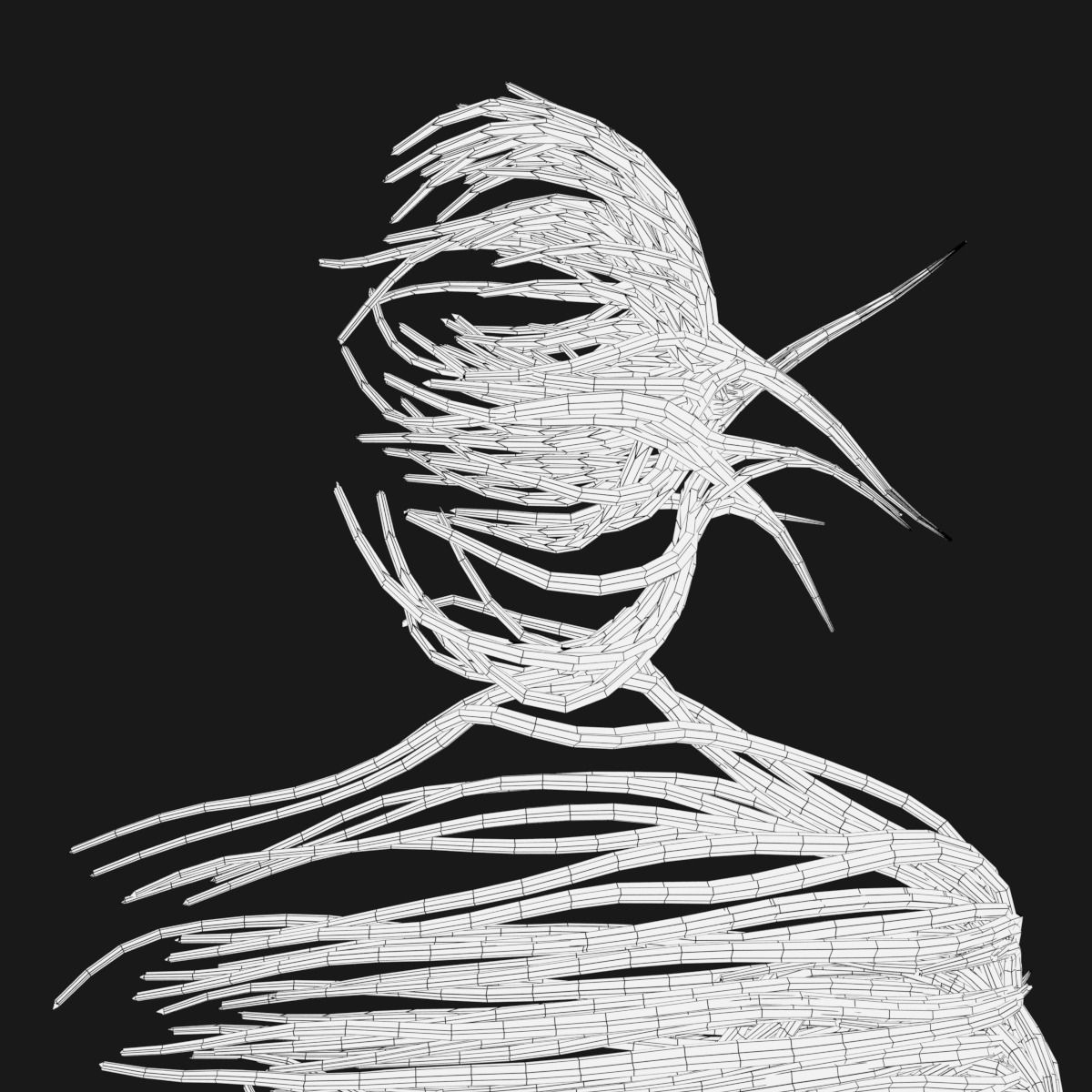 Abstract Hollow Spirit Character 3D model_8