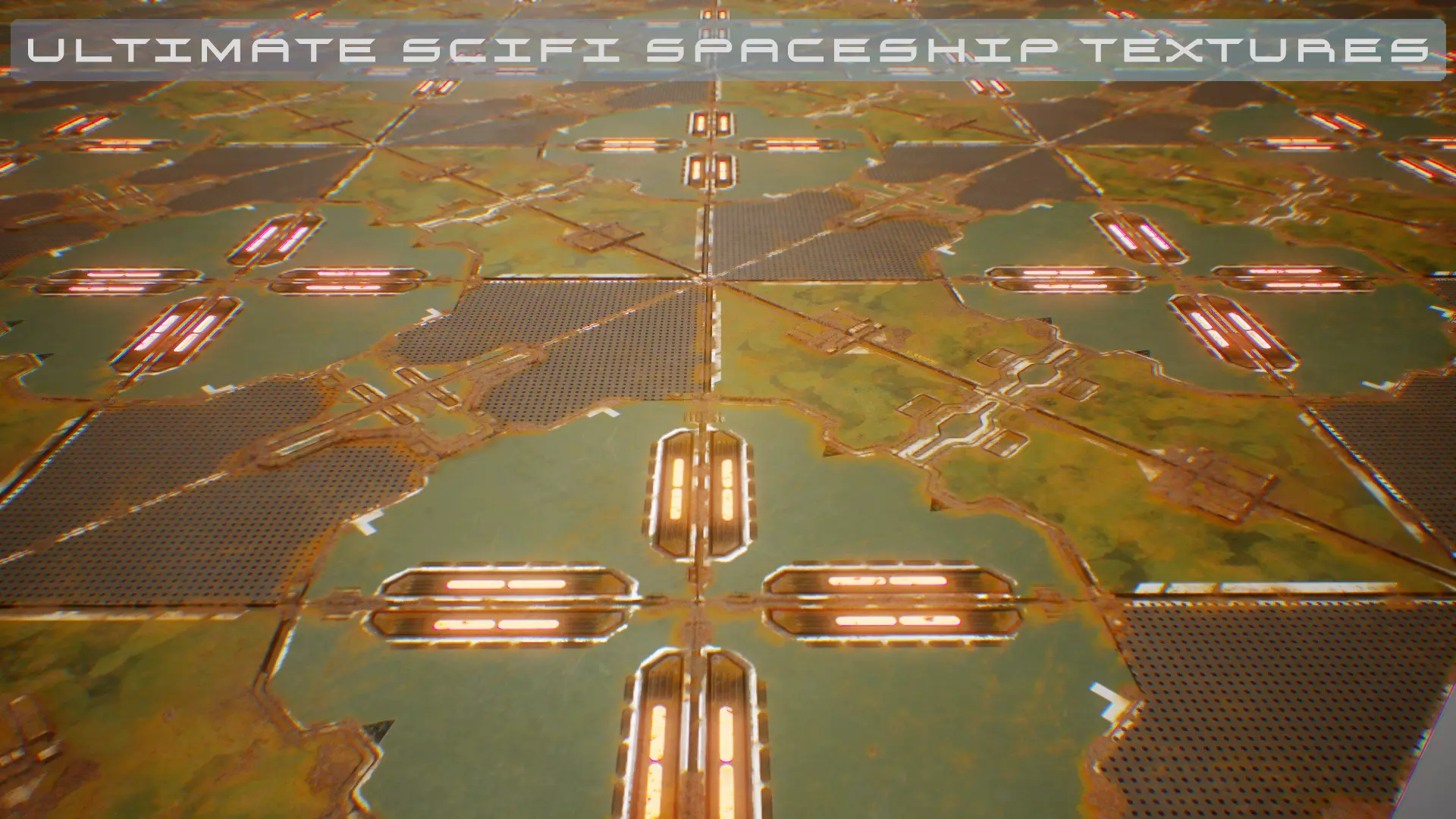 PBR Sci-Fi Spaceship Texture 06 Low-poly 3D model