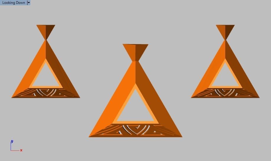 pyramid set bridge with measurements 3D print model_22